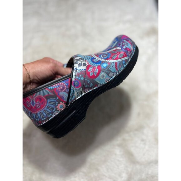 Dansko paisley print clogs mules womens size 10.5/11 - Picture 4 of 8